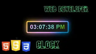 Clock using html css & javascript.