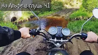 На мопеде Альфа в глушь.  Мощность мопеда. Дальняк. Сыктывкар. wilderness in Russia