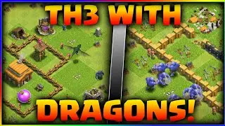 2 Glitched Bases of CoC | Th3 With Dragon & Th9 With Bowlers | Clash of Clans