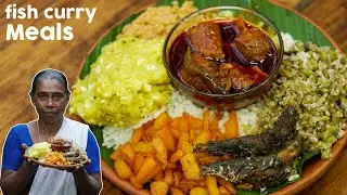 Fish Curry Meals - Rice - Tapioca - Fish Curry | Kerala Style Lunch