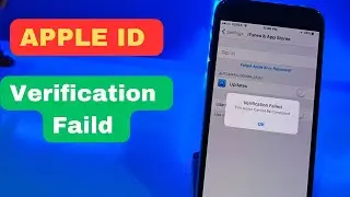 Verification Failed Apple ID Fixed