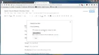 how to make google docs into web pages