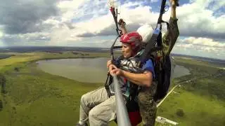 Парапланеризм. Параплан тандем полёт.