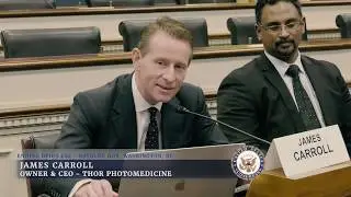 James Carroll's Congress speech on ending opioid use with Photobiomodulation