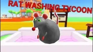 Симулятор мытья крысы в роблоксе Rat washing Tycoon роблокс #1 (ЧИТАЙТЕ КОММЕНТАРИИ)