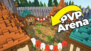 Minecraft Tutorial | How To Build a HUGE Medieval Arena - Part 1