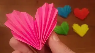 How To Make a Easy Paper Heart IN 3 MINUTES!