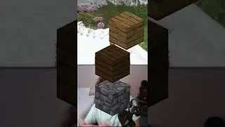 Creative player tries building in Survival