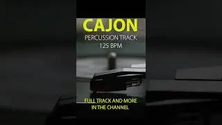 Cajon percussion track -  125 bpm #backingtrack #percussion #cajonperuano
