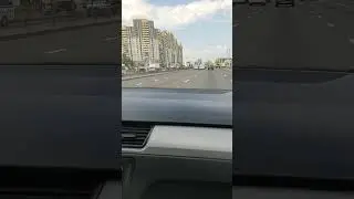 Поездка на такси по проспекту Дзержинского.Минск,Беларусь