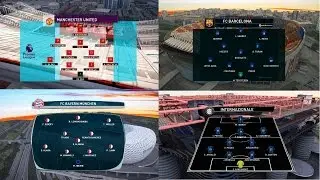 Pes 2017 Stadiums with Exterior view, Mosaic Crowd, Scoreboards, Chants