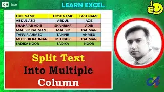 Split Text into Different Column in Excel | How to Split Text in Excel