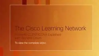Cisco Learning Network -- CCENT/CCNA Explained