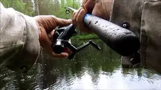На таежную речку за щукой со спиннингом.