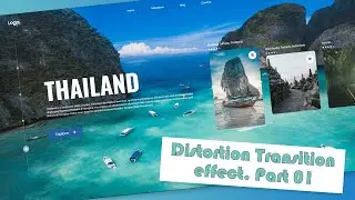 Distortion Transition effect with slider using Hover.js and Glide.js. Part 01