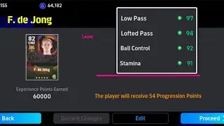 How to Train FRENKIE DE JONG in PERFECT WAY eFootball 2024 Mobile | Training Guide & Tutorial