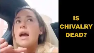 Young Lady Upset No Man Offered To Cary Her AC