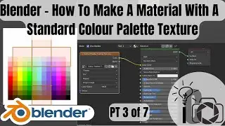 Blender - How To Make A Material With A Standard Colour Palette Texture
