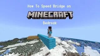 How to SPEED BRIDGE on Minecraft Bedrock
