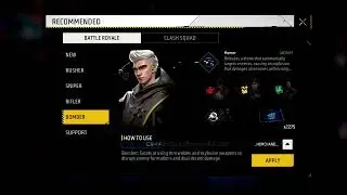 free fire 🔥 op new apdate character Combination new  old player racer player supporter player❤️