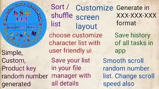 Random Code Generator Android App