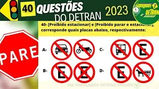 Questões de legislação de trânsito 2023, prova do detran 2023, 