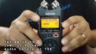 TASCAM DR-40 Low Cut Filter