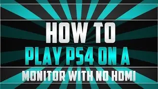 How to play PS4 on a monitor with no HDMI! w/Sound