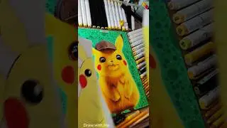 Pikachu drawing💛 giving a glowup to my drawing ✨ #anime #pokemon #cute #foryou #fyp #viral #shorts