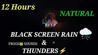 🔴Torrential 12 hours of After Rain on our village home with Heavy Thunder & Frog Sounds for Sleep
