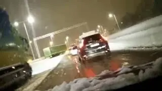 Stockholm in chaos, snowstorm 2016-11-9