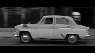Раз, два, три/One, Two, Three (1961) - car chase scene