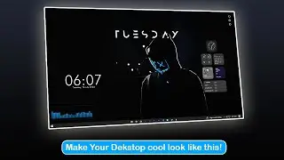 Make your Dekstop cool 😎 look like this!  |  How to make your PC clean and cool.