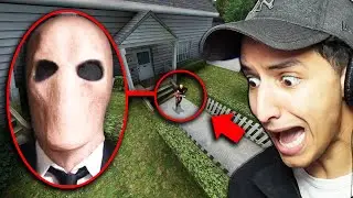 DRONE CATCHES FACELESS MAN OUTSIDE MY HOUSE... (HELP)