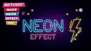How to Create Neon Text Effect with Adobe Photoshop - Natural Light