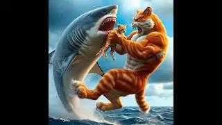 Daddy Meow Meow Fight Sharks 