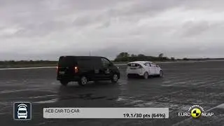 Тест систем безопасности Euro NCAP модели Opel Zafira Life/Vivaro 2021