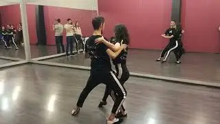 Михаил Журавель и Сабина Шарипова. Занятие по бачате.