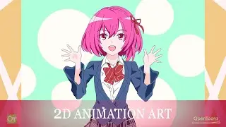 Speed drawing kawaii school girl in OpenToonz