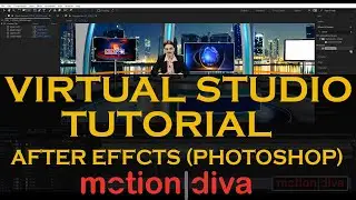 Virtual set Tutorial After effects Photoshop chroma background