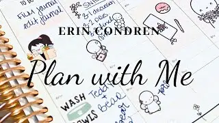 Plan With Me | Erin Condren Hourly Neutral Planner | Kits and Stickers