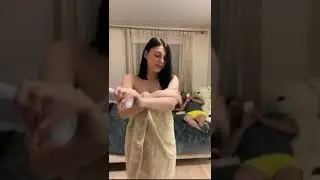 Сняла полотенце на камеру, реакция мужа