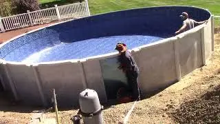 Precautions before adding water to a newly installed liner