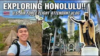 Layover in Honolulu, Hawaii as a U.S. Air Force Flight Attendant VLOG 🇺🇸