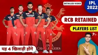 RCB Retained Players 2022 Mega Auction | RCB Squad 2022 New Players | RCB Target Players 2022