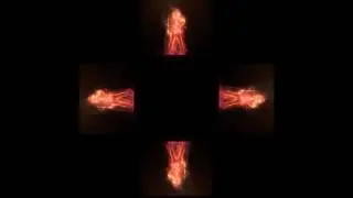 Голограмма Танцующие искры / видео для 3D-пирамиды