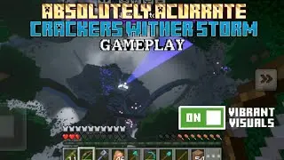 Absolutely Acurrate Crackers Wither Storm Gameplay - Minecraft Bedrock Add-On With Vibrant Visuals
