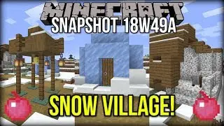 Minecraft 1.14 Snapshot 18w49a - NEW Snow Villages, Berries & MORE!