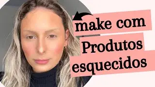 Maquiagem com produtos esquecidos na penteadeira 😩🫣