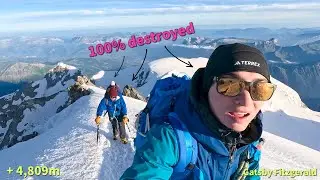 Summit Day Mont Blanc 4809m Italian Route | Midnight Alpine Climbing | Scaling the Summits